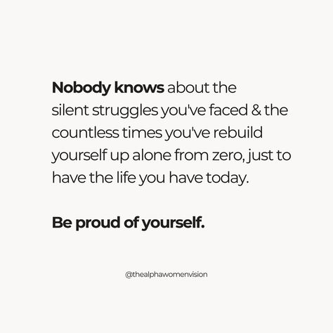 Send this to someone you are proud of ❤️ Follow @thealphawomenvision for empowering content to become the best version of yourself 👑 @thealphawomenvision @thealphawomenvision @thealphawomenvision #bossladymindset #bossbabes #selflove #affirmations #inspiration #womenempoweringwomen #successquotes #successmindset #mindsetiseverything #selfworth #worthy #positivity #positivethinking #confidence #confidentwomen #vision #manifesting #dontsettle #dontquit #fearlesswomen #womenempowermentquotes Best Version Of Yourself Quotes, Version Of Yourself Quotes, Awakened Woman, Fearless Women, Yourself Quotes, Sense Of Self, Women Empowerment Quotes, Mindset Motivation, Best Version Of Yourself