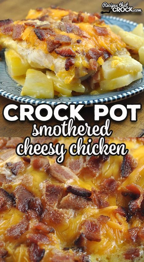 Trim Healthy Mama Recipes Dinner, Crock Pot Cheesy Chicken, Cheesy Chicken Recipe, Crockpot Chicken And Potatoes, Chicken Crockpot Recipes Healthy, Crockpot Chicken Breast, Cheese Stuffed Chicken, Slow Cooker Recipes Healthy, Crock Pot Soup