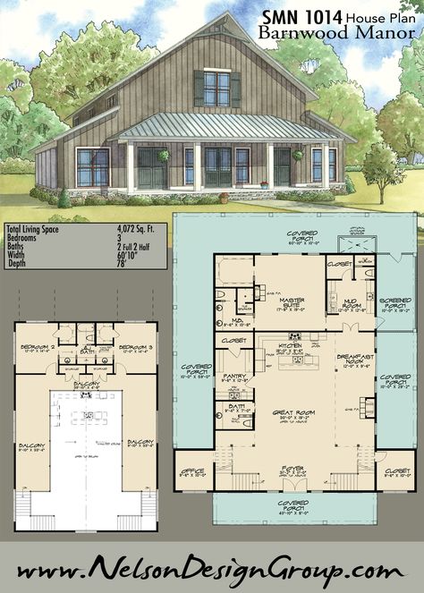 Huge Pantry, Metal Building Home, Rustic House Plans, Two Story House Plans, Two Story House, Pole Barn House Plans, Barn Style House Plans, Master Shower, Attached Garage