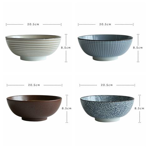 Ramen Bowl Ceramic, Japanese Ramen Bowl, Soup Restaurant, Ceramic Noodle Bowl, Ramen Dishes, Pho Bowl, Japanese Bowls, Japanese Ramen, Noodle Bowl