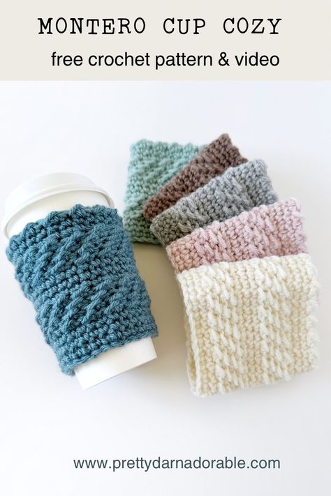 The Montero free crochet cup cozy pattern is perfect for anyone – from beginners to advanced crocheters. This beautiful texture is a twist on the crunch stitch – a simple combination of half double crochet and slip stitch.This coffee sleeve is the perfect gift for the holiday season, or a unique craft fair item be sure to print off some coffee sleeve templates to offer with your cozies.rn