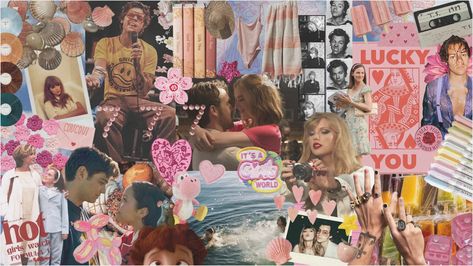 Lover Desktop Wallpaper, Preppy Desktop, Harry Styles Taylor Swift, Landing Space, Top Wallpaper, Ipad Computer, Girly Vibes, Taylor Swift Lover, Pink Music