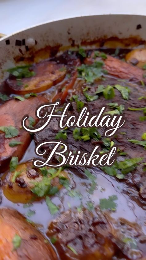 Sivan's Kitchen on Reels | Macy Todd · I've Got a Feelin' Passover Brisket, Holiday Brisket, Golden Potatoes, Brisket Rub, Jewish Holiday Recipes, Lipton Onion Soup Mix, Beef Cuts, Onion Soup Mix, Jewish Recipes