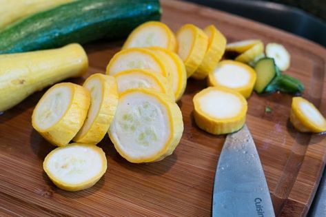 ... Freezing Yellow Squash, Freezing Squash, How To Make Crisps, Mediterranean Herbs, Squash Fries, Freezing Zucchini, Summer Squash Recipes, Yellow Squash Recipes, Freezing Vegetables