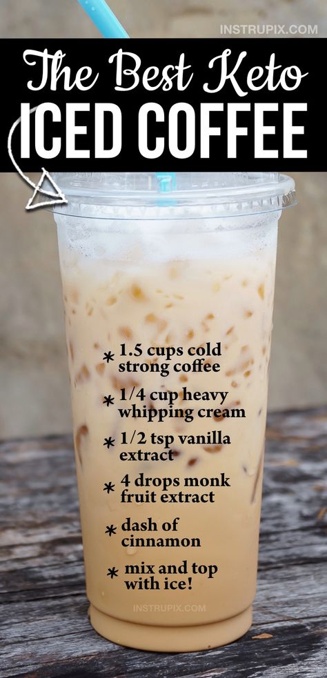 Keto Iced Coffee, Keto Quiche, Keto Breakfast Smoothie, Keto Coffee Recipe, Desayuno Keto, Comidas Keto, Resep Smoothie, Iced Coffee Recipe, Dairy Free Smoothies