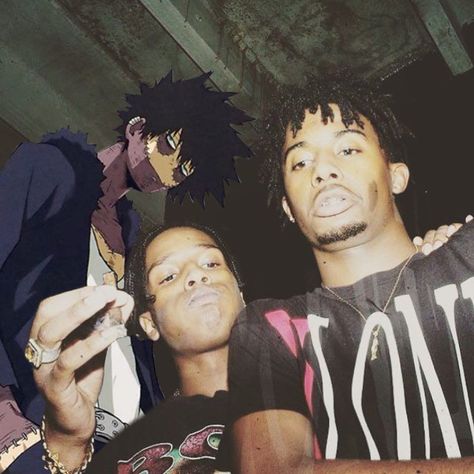 Asap Rocky And Playboi Carti, Rapper And Anime, Gangsta Anime, Pretty Flacko, Anime Rapper, 2013 Swag Era, Under Your Spell, Rap Aesthetic, Asap Rocky