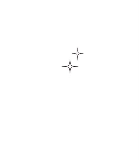 Star And Heart Tattoo Designs, Stars And Hearts Tattoos, Micro Star Tattoo, Fine Line Dainty Tattoo, 2 Stars Tattoo, Diamond Star Tattoo, Star Minimalist Tattoo, Minimal Star Tattoo, Star Tattoo Minimalist