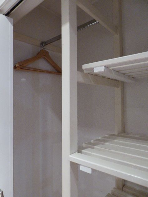 Airing Cupboard Into Wardrobe, Airing Cupboard Wardrobe, Walk In Airing Cupboard Ideas, Upstairs Storage Ideas, Airing Cupboard Wardrobe Ideas, Airing Cupboard Ideas With Boiler, Hot Press Storage Ideas, Airing Cupboard Organisation, Landing Cupboard