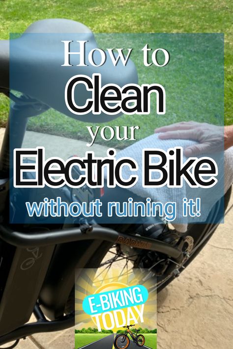 How to Clean an Electric Bike Without Ruining It E Bike Accessories, Bike Gadgets, Electric Bike Diy, Electric Cycle, Ebike Electric Bicycle, Bike Maintenance, Electric Go Kart, Bike Cleaning, Electric Bike Bicycles