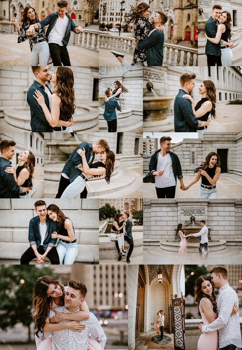 Pre Wedding Photoshoot Outfit, Urban Engagement, Wedding Photoshoot Props, Pre Wedding Photoshoot Outdoor, Engagement Pictures Poses, Wedding Photoshoot Poses, Romantic Couples Photography, Photos Poses, Pre Wedding Poses