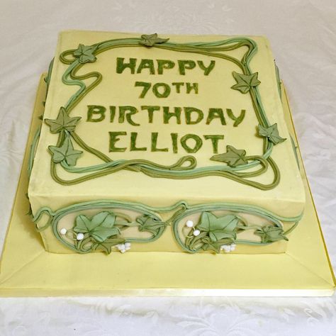 Art nouveau cake Art Nouveau Cake, 23 Birthday Cake, 23rd Birthday, Art Nouveau, Birthday Cake, Cake, Birthday