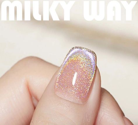 Hologram Nails, Diva Nails, Nail Colour, Beautiful Unicorn, Nail Colours, Glitter Nail Polish, Cat Eye Nails, Pretty Nail Art, Nail Supply