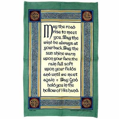 You'll find May the road rise up to meet you all across Irish memorabilia. Clan Buchanan, Irish Toasts, Irish Tea, Zen Living, Irish Culture, Irish Blessing, Irish Gifts, Irish Celtic, Linen Tea Towel