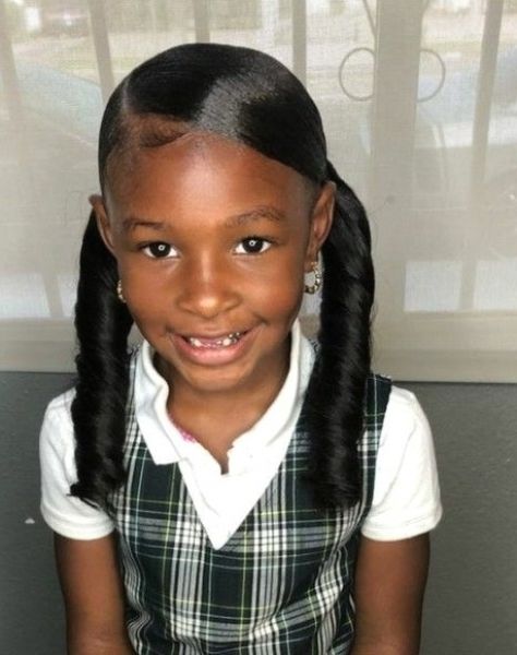 Little Black Girls Braided Hairstyles #haircolor #hairstylist #hair Pretty Updos, Hairstyles Cut, Lil Girl Hairstyles, Kid Braid Styles, Old Hairstyles, Girls Natural Hairstyles, Girls Hairstyles Braids