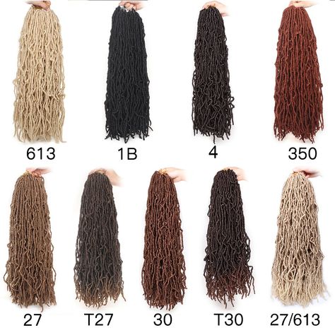 613 And 27 Soft Locs, 30 Color Soft Locs, Color 27 And 30 Soft Locs, Color 4 Soft Locs, Soft Locs 27 Color, Auburn Soft Locs, Color 30 Faux Locs, Color 27 Soft Locs, Color 30 Locs