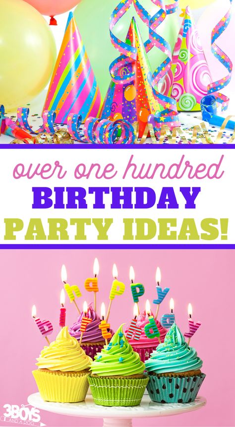 over a hundred birthday party ideas to help you throw one for your kid Diy Elmo Birthday Cake, Birthday Party Activities Ideas, 100 Birthday Party Ideas, Party Activities Ideas, Plan A Birthday Party, Teen Titans Birthday Party, Shared Birthday Parties, Candy Bar Cupcakes, Superman Birthday Party