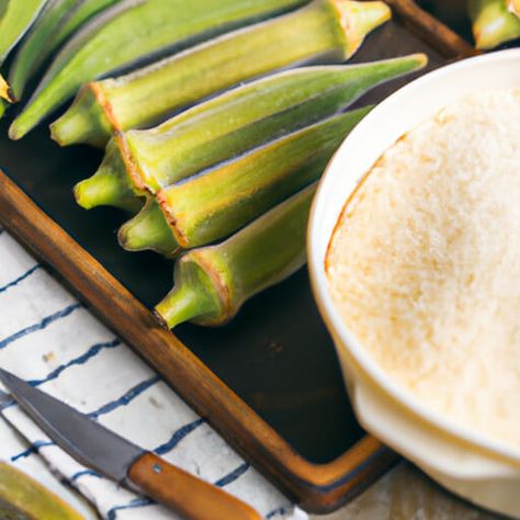 Okra is a delicious vegetable that can be enjoyed in a variety of dishes. It is also a great vegetable to freeze for later use. Freezing okra with cornmeal is a great way to preserve the vegetable and keep it fresh for months. This method of freezing okra with cornmeal helps to keep the okra from sticking together and makes it easier to use in recipes. In this article, we will discuss how to freeze okra with cornmeal and the benefits of doing so. Step-by-Step Guide to Freezing Okra with Corn... Okra Recipes, Types Of Flour, Easy Side Dish, Delicious Vegetables, Easy Sides, Okra, Side Dishes Easy, Frozen Food, Baking Sheet