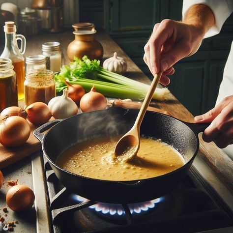 Popeyes Cajun Gravy Recipe, Popeyes Gravy Recipe, Cajun Gravy Recipe, Cajun Gravy, Louisiana Fried Chicken, Over Fried Chicken, Gravy From Scratch, Tofu Pasta, Cajun Spice Mix