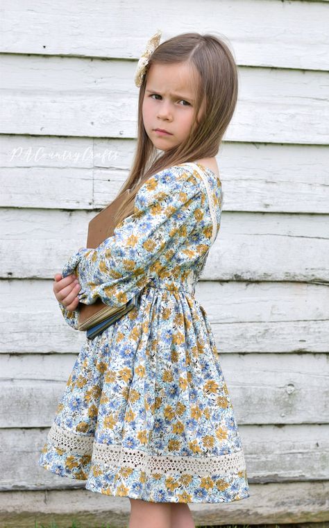 Lavender Dress Long, Crochet Toddler Dress Free Pattern Long Sleeve, Long Sleeve Kids Dress, Long Sleeve Toddler Dress, Kids Long Sleeve Shirt Pattern, Girls Long Sleeve Dress Pattern, Cupro Fabric, Lavender Dress, Classic Girl