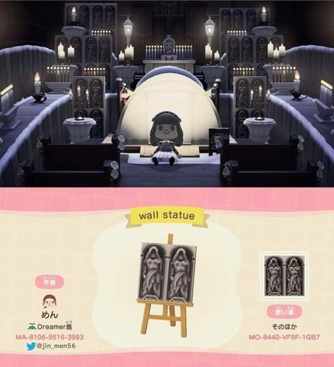 Acnh Spooky Entrance, Goth Animal Crossing, Acnh Templates, Scary Clothes, Acnh Spooky, Beast Castle, Acnh Halloween, Beast's Castle, Creepy Animals