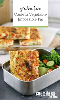 Southern In Law: Gluten Free Recipe Index Gluten Free Clean Eating, Vegetable Pie Recipes, Gluten Free Bisquick, Impossible Pie, Easy Healthy Lunch Recipes, Vegetable Slice, Vegetable Pie, Slice Recipe, Soy Free Recipes