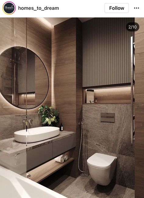 Rumah Moden, Bathroom Interior Design Modern, Small Bathroom Interior, Bathroom Decor Luxury, Washroom Design, Bedroom Wall Designs, Kitchen Design Modern Small, Toilet Design, Bathroom Inspiration Decor