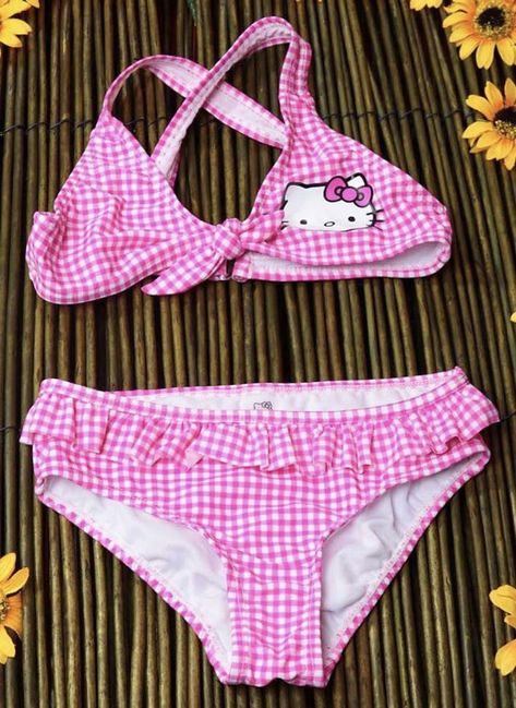 Hello Kitty Swimsuit, Hello Kitty Outfit, Sanrio Outfits, Hello Kitty Purse, Kitty Clothes, Hello Kitty Clothes, Bathing Suits One Piece, Swimsuits Outfits, Cute Bathing Suits