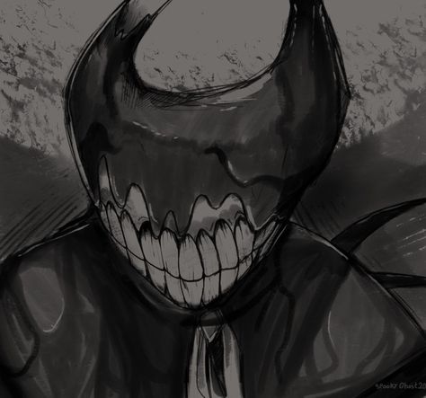 Batdr Ink Demon, Demon Sketch, Henry X Bendy, Demon Fanart, Bendy Art, Bendy Ink Demon, Ink Demon Bendy, Bendy The Ink Demon, The Ink Demon