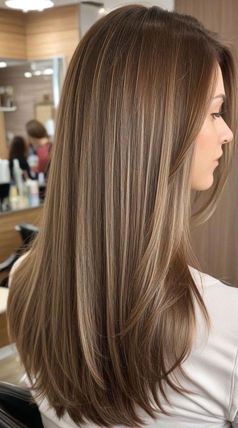 Cool Beige Highlights, brown hair with cool beige highlights, Autumn Hair Colour Shades, fall hair color Dark Chestnut Hair Color, Dark Chestnut Hair, Hair Colour Shades, Light Brown Hair With Highlights, Hairstyles For Seniors, Beige Highlights, Chestnut Hair, Autumn Hair, Chestnut Hair Color