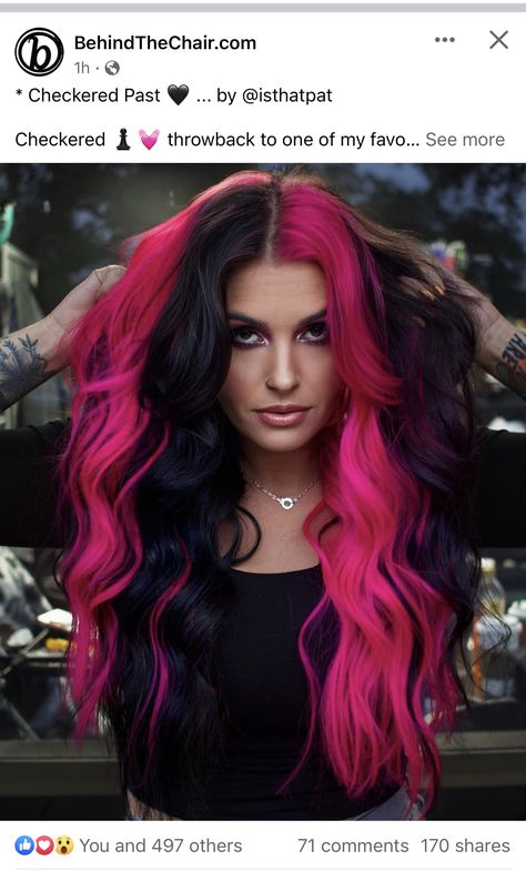 Short Bleached Hair, Color Block Hair, Pink And Black Hair, Color Rubio, Vivid Hair Color, Bold Hair Color, Dyed Hair Inspiration, Lavender Hair, Pretty Hair Color