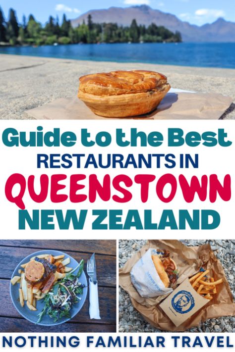 Queenstown New Zealand Food, Living In New Zealand, Visit New Zealand, Foods And Drinks, Queenstown New Zealand, New Zealand South Island, Best Street Food, Lovers Day, Bungee Jumping