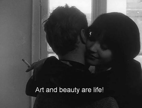 Philosopher Aesthetic, Cinema Quotes, French New Wave, Movies Quotes Scene, Jean Luc Godard, Movie Lines, Film Quotes, Film Stills, Hopeless Romantic