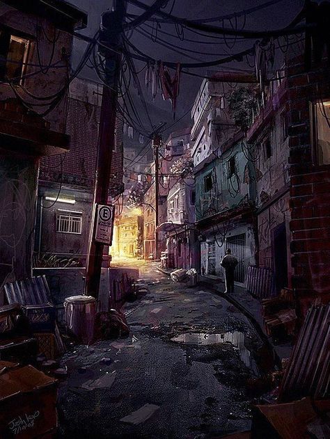 Yuumei Art, Alley Way, Dark Alley, Apocalypse Aesthetic, Apocalypse Art, Cyberpunk City, Arte Cyberpunk, Concept Artist, Futuristic City