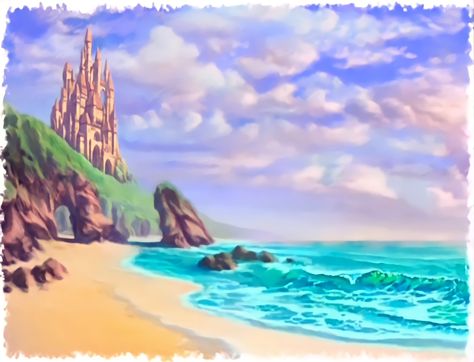 Barbie Rapunzel Castle, Barbie Scenery, Rapunzel Castle, Barbie Castle, Barbie As Rapunzel, Barbie Painting, Barbie Rapunzel, Castle Painting, Barbie Aesthetic