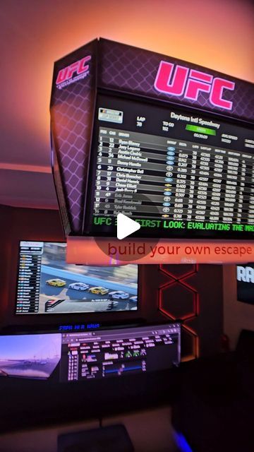 339K views · 25K likes | GAMEROOMTHEATER on Instagram: "I have such fun theming out and customizing.  Some of you guys asked what it would look like for Nascar, not the same leaving of info available as F1 right now but also need to get all of the car dash videos aligned properly.  @f1multiviewer is our hope for this 😀. By the way who is gonna win Daytona 500?  Next season you guys already know the setup will be more badass and I will show you guys how to do it.  This is a first pass in a few minutes.  #nascar #daytona500 #priceless #relax #theraputic #enjoylife #racing #formula1 #hometheater #mancave #grateful #race #homedecor #intersiordesign #sports #f1 #motorsport #gaming #gamer #lifestyle #luxurylifestyle" F1 Room Ideas, Car Guy Room Ideas, Kids Hangout Room, Basement Game Room Ideas, Gamer Lifestyle, Basement Games, Teen Lounge, Hangout Room, F1 Motorsport