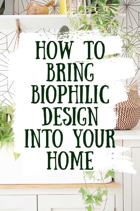 Have you ever heard of the term "biophilic design"? Well, if you're curious about what it is or how to introduce it into your home, you've come to the right place. From incorporating greenery, to a color palette, even to upholstery types and beyond, all your biophilic questions will now be answered. Biophilic Design Diy, Botanical Design Interior, Botanical Interior Design Bedroom, Plant Based Interior Design, Botanical Inspired Decor, Nature Inspired Wall Decor, Biophillic Interiors Home, Botanical Wallpaper Living Room, Botanical Style Interiors