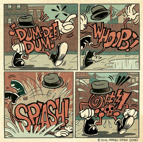 Cartoon Mutoscope: Strip Sampler by Manuel Gómez Burns, via Behance Cartoon Comic Strips, Comic Typography, Cartoon Style Drawing, Indie Comic, Cartoon Strip, Comic Manga, Bd Comics, Art Cartoon, American Comics