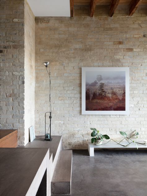 Brick Courtyard, Recycled Brick, Brick Interior, Concrete Bricks, Boundary Walls, The Local Project, Living Room Flooring, Room Flooring, Local Design