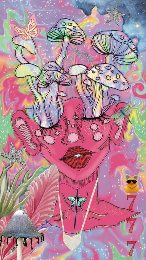 Trippy Pictures, Iphone Wallpaper Music, Trippy Iphone Wallpaper, Coral Wallpaper, Trippy Designs, Fairy Wallpaper, Psychadelic Art, Iphone Wallpaper Hipster, Hippie Painting