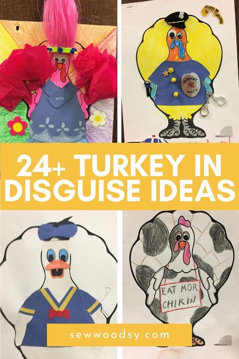 Hidden Turkey, Disguise A Turkey Ideas Kids, Ghost Project, Turkey In Disguise, Disguise A Turkey, Minion Stickers, Paper Turkey, Turkey Disguise Project, Turkey Project