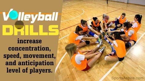 Volleyball drills play a huge role in team building and increasing tactile levels, especially in kids. Read the following SportsAspire article and find out more about such drills for middle schools. Team Building Activities For Volleyball Players, Coaching Volleyball Middle School, Volleyball Team Building Activities, Middle School Volleyball Drills, Volleyball Drills For Kids, Volleyball Drills For Middle School, Drills For Volleyball, Volleyball Passing Drills, Middle School Volleyball