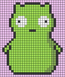 Bobs Burgers Pixel Art Grid, Perler Bobs Burgers, Bobs Burger Pixel Art, Bob’s Burgers Cross Stitch, Bobs Burgers Alpha Pattern, Bobs Burgers Pixel Art, Small Grid Crochet Patterns, 10x10 Pixel Art, Bobs Burgers Crochet