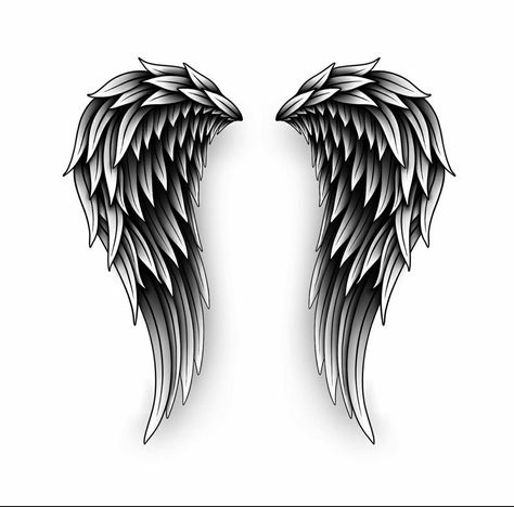 Angel Wings Tattoo Man, Wing Tattoos On Back, Memorial Tattoo Ideas, Alas Tattoo, Wing Tattoo Men, Wing Tattoo Designs, Tattoo Outline Drawing, Quality Tattoo, Angel Wings Tattoo