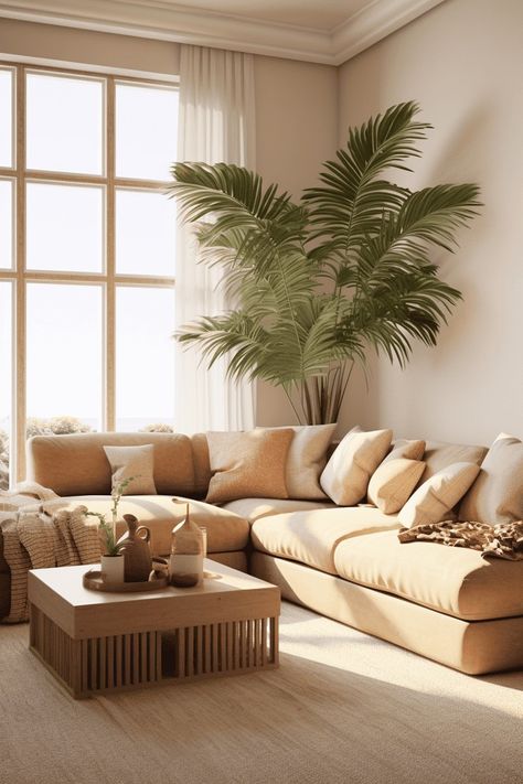 Beige Couch Living Room Decor Modern, Tan Microfiber Couch, Camel Couch Living Room Ideas, Camel Couch Living Room, Camel Colored Couch Living Rooms, Camel Sofa Living Room, Living Room Decor With Brown Sofa, Brown Tones Living Room, Tan Leather Couch Living Room