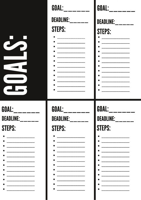 Free printable goal setting worksheet for adults. This 2020goal setting planner helps you break down your goals into actionable steps for women, for business, for teens, and even for couples. Download and print this planner to prepare for your new years resolutions. #goalsetting #freeplanner #freeprintable Goal Charts For Adults, Marriage Counseling Worksheets, Goal Setting Worksheet Printables, Bullet Journal Topics, Business Worksheet, Personal Goals List, Free Goal Printables, Blank Calendar Pages, Goal Setting Printable