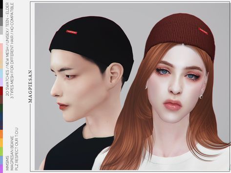 MMSIMS Magpiesan Beanie | MMSIMS on Patreon Chokers For Kids, Cc Hats, The Sims 4 Skin, Sims 4 Family, Sims 4 Cc Kids Clothing, The Sims 4 Pc, Sims 4 Cc Makeup, Sims 4 Cc Skin, Cat Beanie