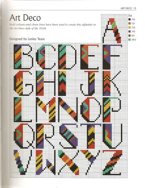 Cross Stitch Letter Patterns, Plastic Canvas Letters, Stitch Letters, Cross Stitch Alphabet Patterns, Motif Art Deco, Cross Stitch Fonts, Alfabet Letters, Cross Stitch Letters, Embroidery Alphabet