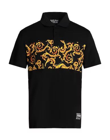 Versace Jeans Couture, Versace Jeans, Polo Collar, Men's Polo, Black Men, Brand Logo, Black Shirt, Versace, Men's Polo Shirt