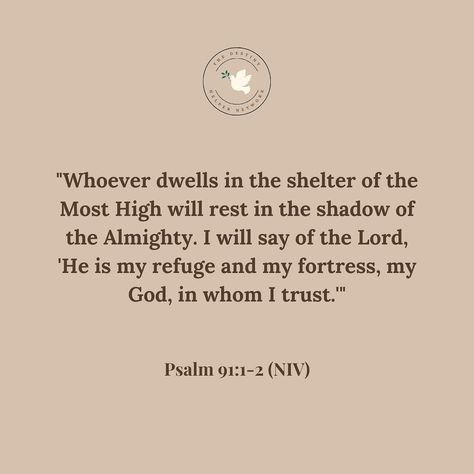 “Whoever dwells in the shelter of the Most High will rest in the shadow of the Almighty. I will say of the LORD, ‘He is my refuge and my fortress, my God, in whom I trust.’” Psalm 91 🎚️ . . . . . . . . . . . . . . . . . . . . . #salvation #faith #armourofgod #armorofgod #biblestudy #christian #christianposts #christianinstagram #jesusisking #jesusisgod #jesussaves #jesusislife #oldtestament #bornagainchristian #childofgod #faithoverfear #psalms #victoryinchrist #goddid #christianposts #wallp... Psalm 91 1, Born Again Christian, Shadow Of The Almighty, Bible Study Lessons, Psalm 91, Jesus Is Life, Blessed Life, I Trust, Most High