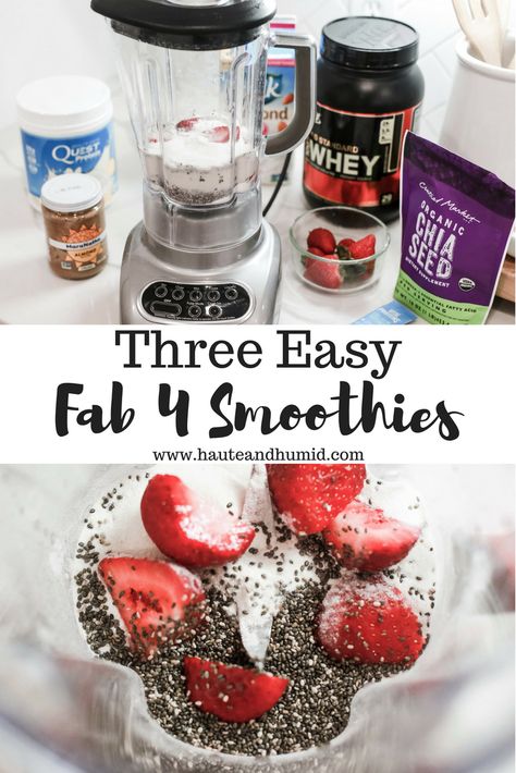 Fab 4 Smoothie, Houston Lifestyle, Apricot Smoothie, Banana Apple Smoothie, Health Smoothie Recipes, Keto Smoothie Recipes, Best Smoothie, Smoothie Prep, Best Smoothie Recipes